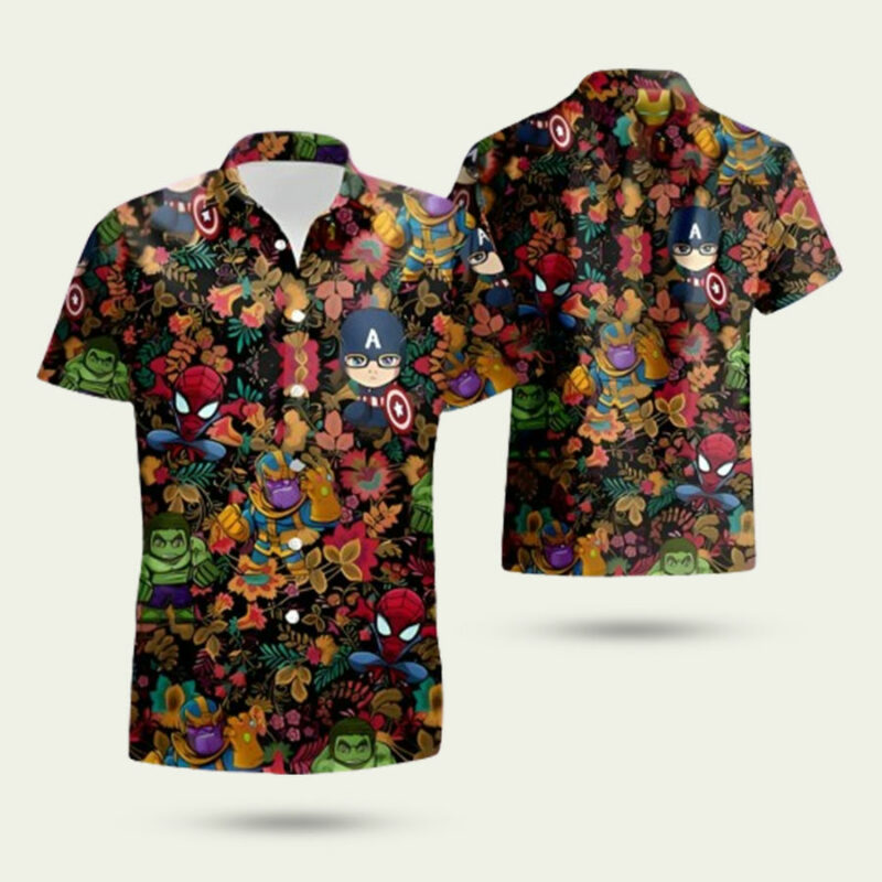 MARVEL SUMMER FLORAL HAWAIIAN SHIRT