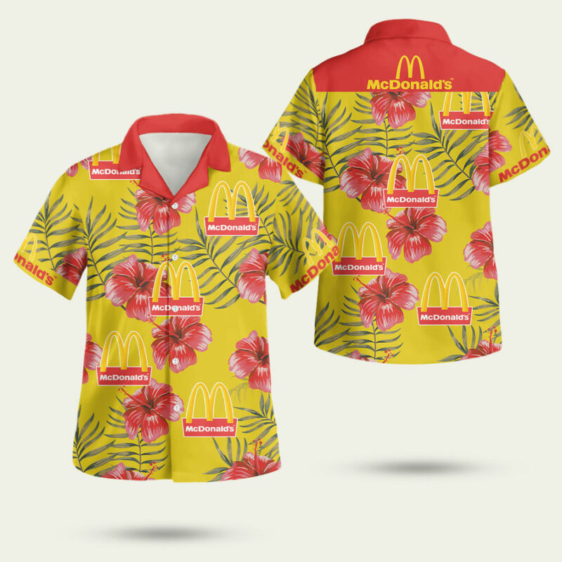 MCDONALD IS LOGO HAWAIIAN SHIRT