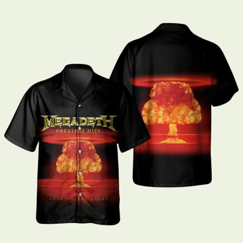 MEGADETH BACK TO THE START HAWAIIAN SHIRT