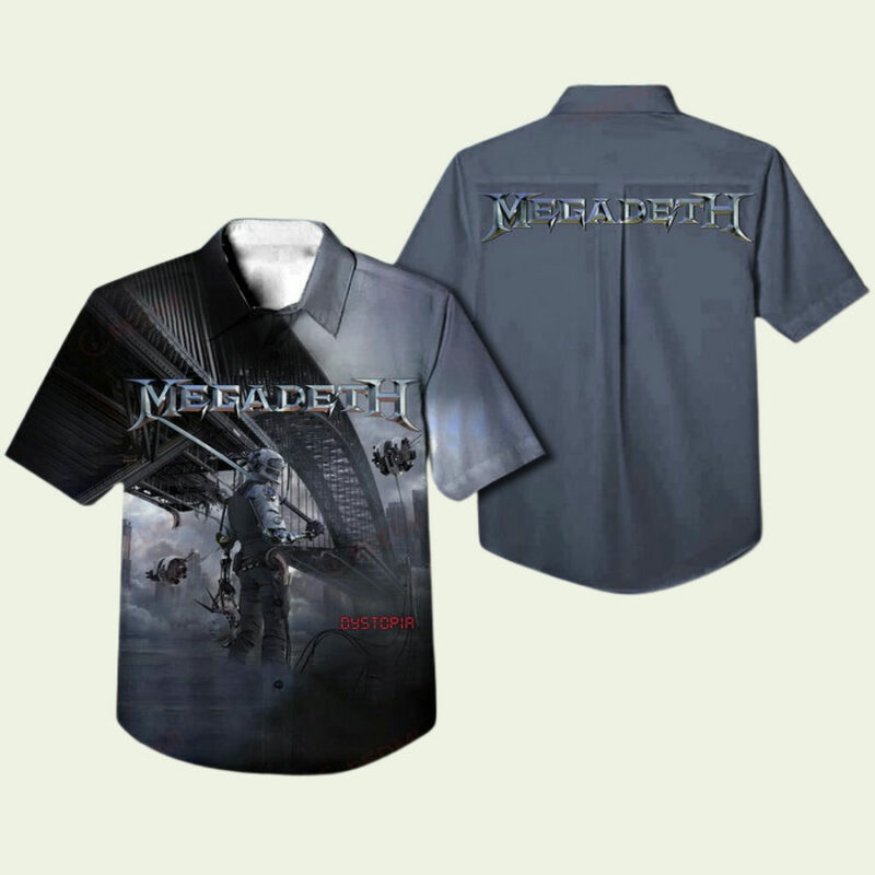 MEGADETH BAND DYSTOPIA HAWAIIAN SHIRT