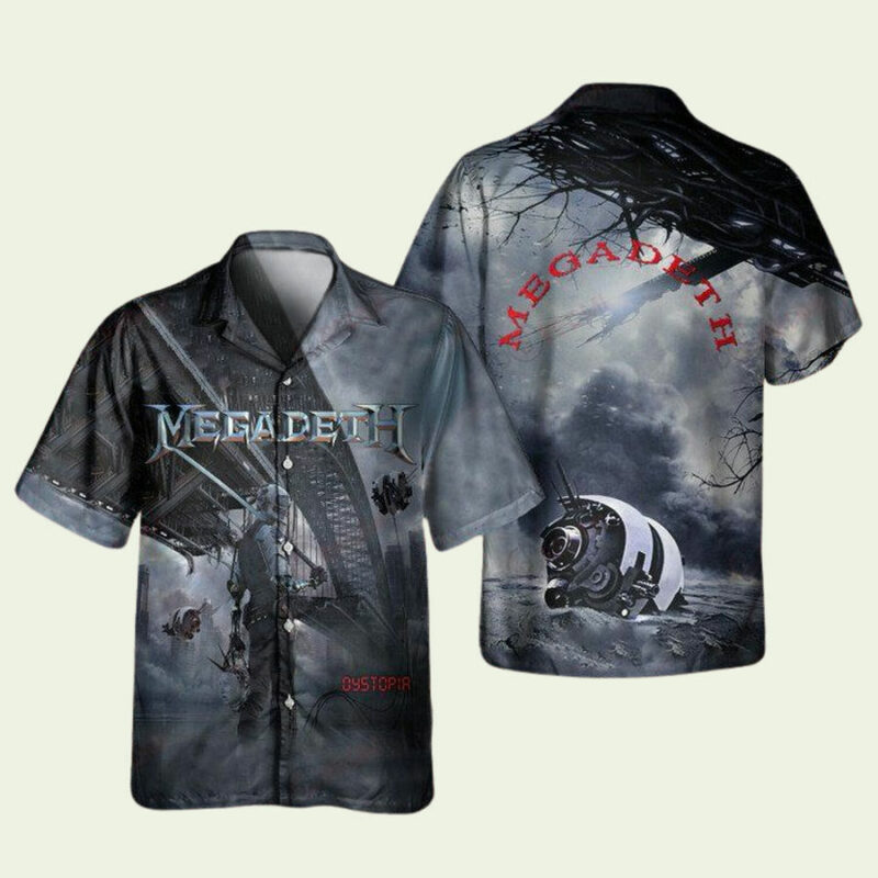 MEGADETH DYSTOPIA ALBUM HAWAIIAN SHIRT