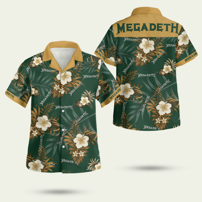 MEGADETH HAWAIIAN SHIRT 2