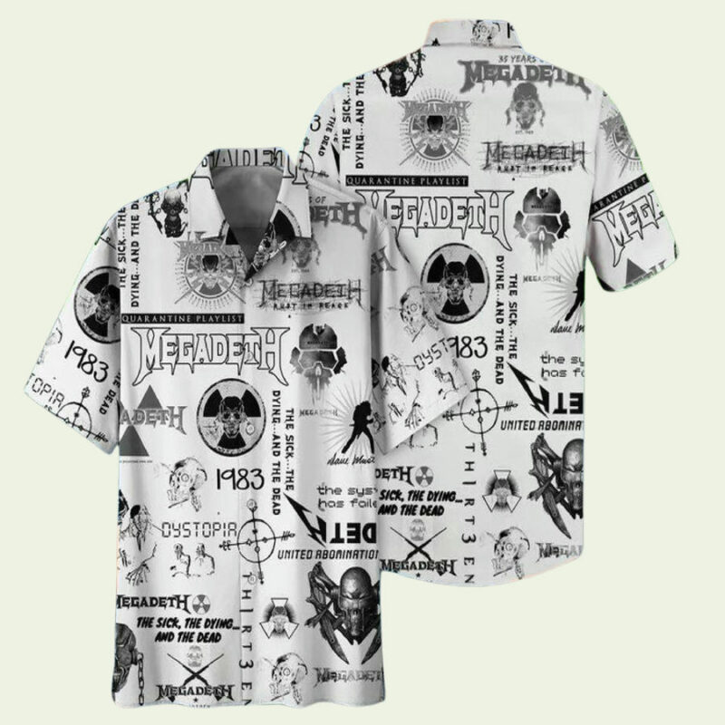 MEGADETH HAWAIIAN SHIRT