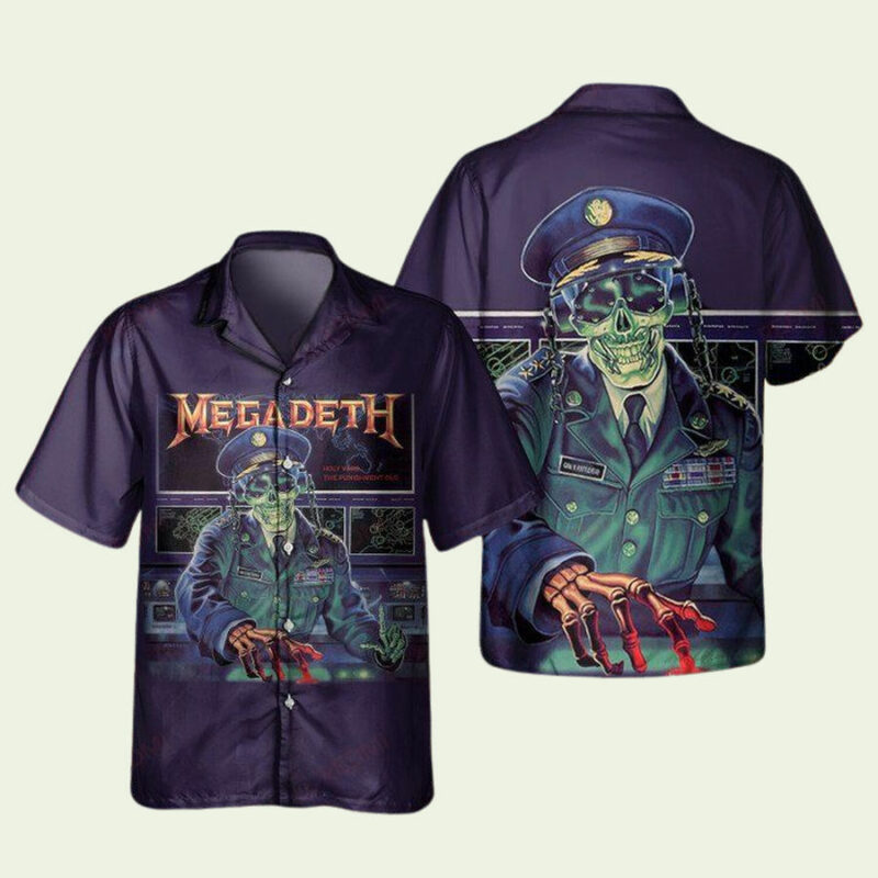 MEGADETH HOLY WARS THE PUNISHMENT DUE HAWAIIAN SHIRT