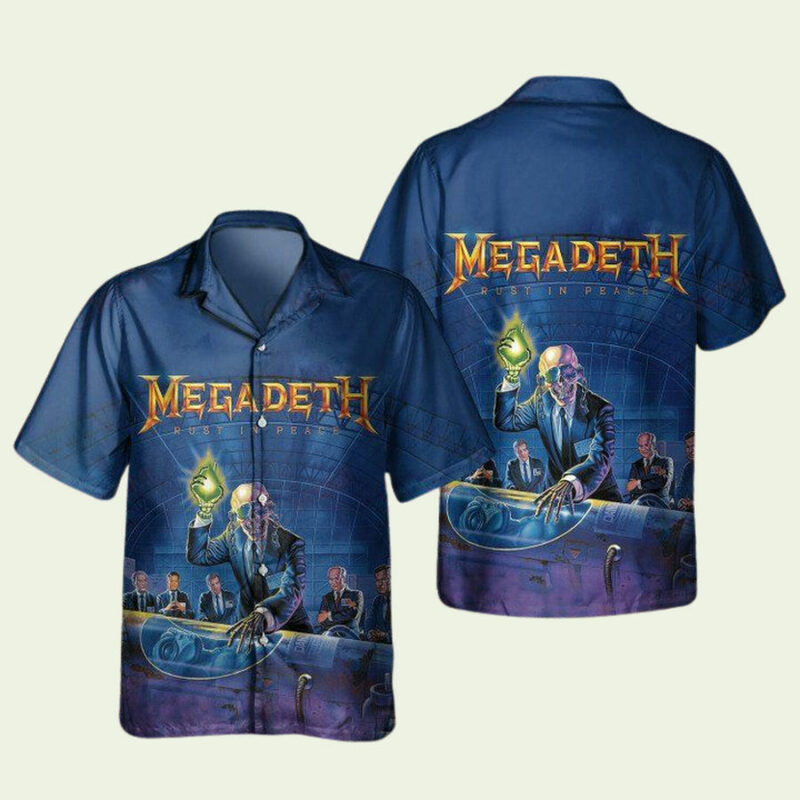 MEGADETH RUST IN PEACE HAWAIIAN SHIRT