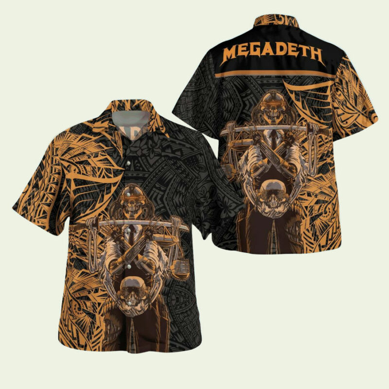 MEGADETH TRIBAL HAWAII SHIRT HAWAIIAN SHIRT