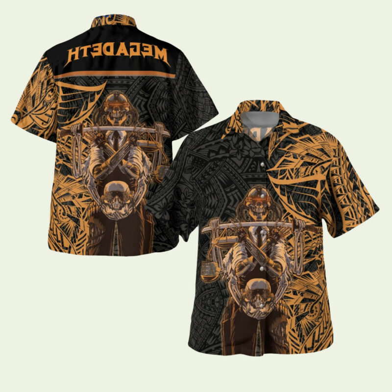 MEGADETH TRIBAL HAWAIIAN SHIRT