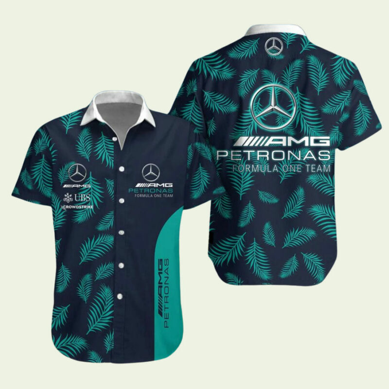 MERCEDESAMG PETRONAS F1 TEAM HAWAIIAN SHIRT