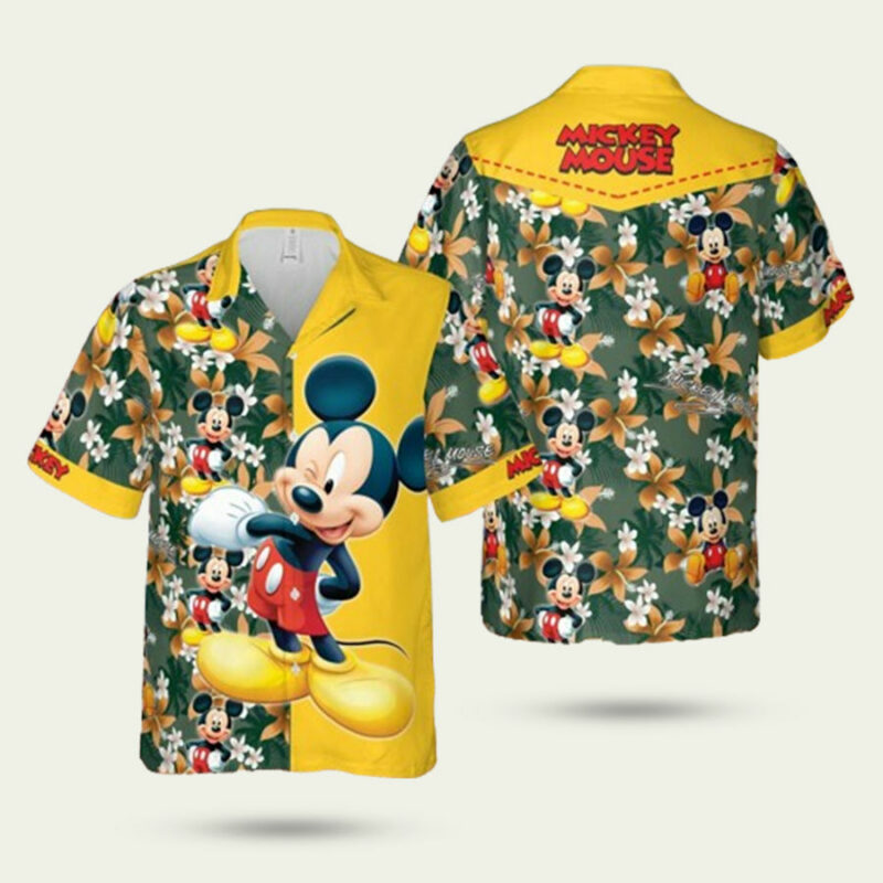 MICKEY MOUSE DISNEY SUMMER BEACH TRIP FAMILY HAWAIIAN SHIRT