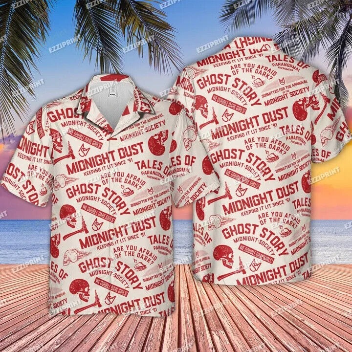 MIDNIGHT DUST ARE YOU AFRAID OF DARK HAWAIIAN SHIRT, S-5XL US Size, Gift For Men