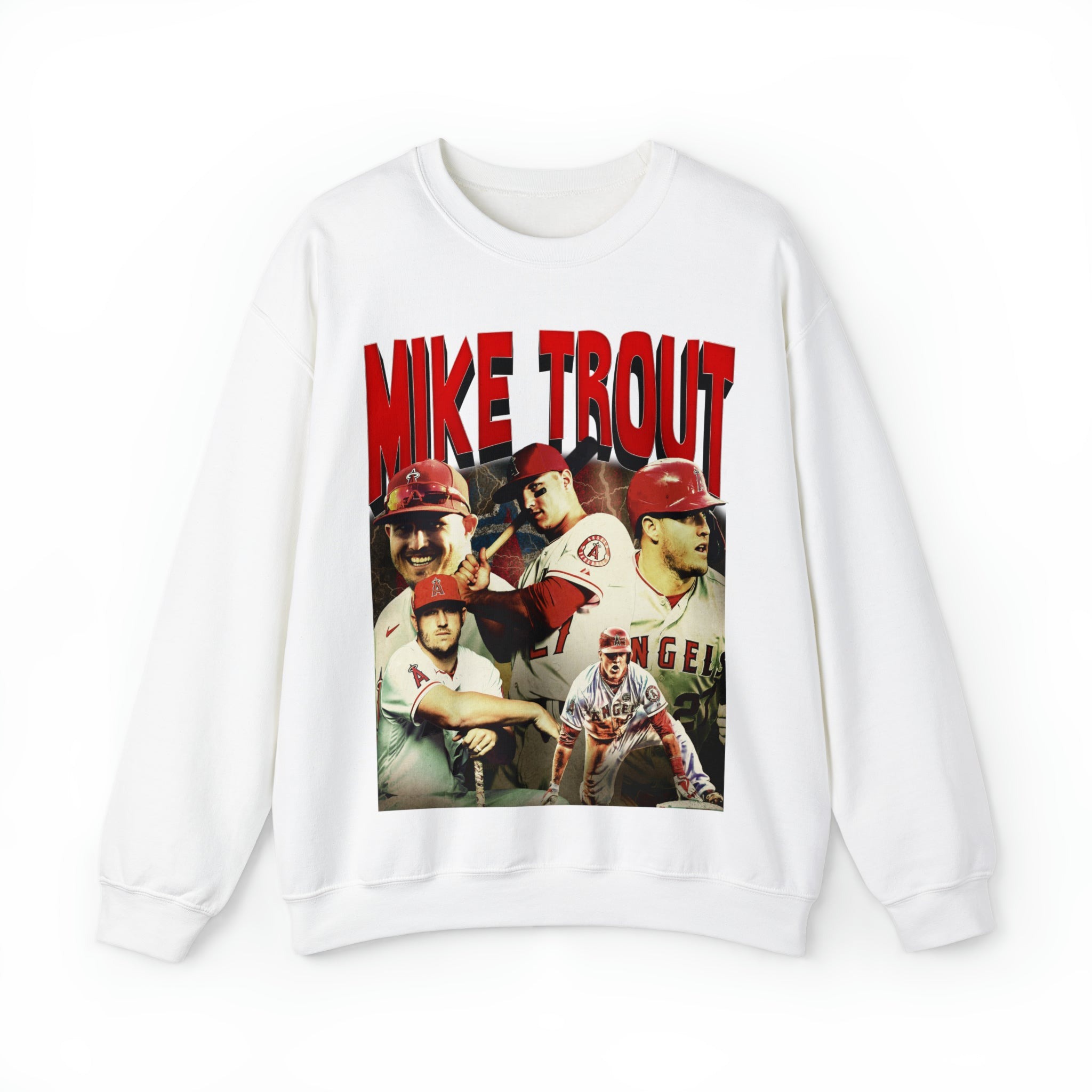 MIKE TROUT MLB Unisex Sweatshirt white