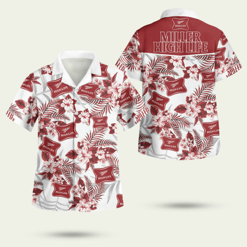 MILLER HIGH LIFE HAWAIIAN SHIRT 2