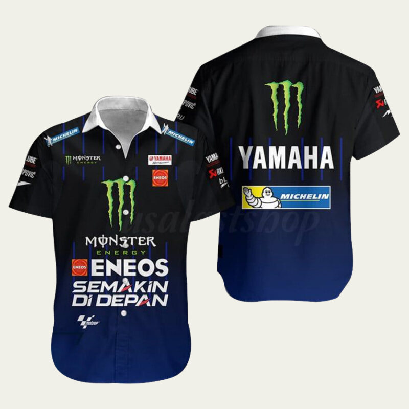 MONSTER ENERGY YAMAHA MOTOGP MICHELIN HAWAIIAN SHIRT