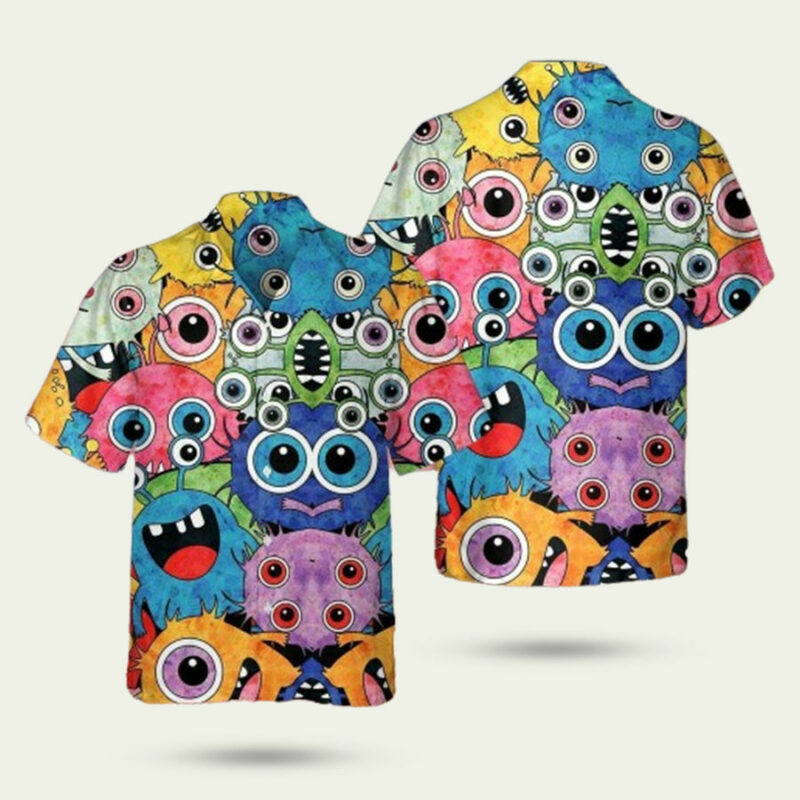 MONSTER LUCU SERAM KOTETO BEACH TROPICAL HAWAIIAN SHIRT