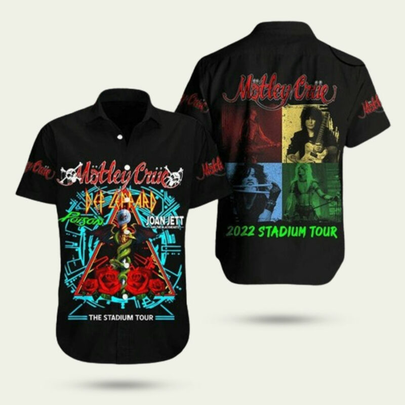 MOTLEY CRUE 2022 STADIUM TOUR HAWAIIAN SHIRT