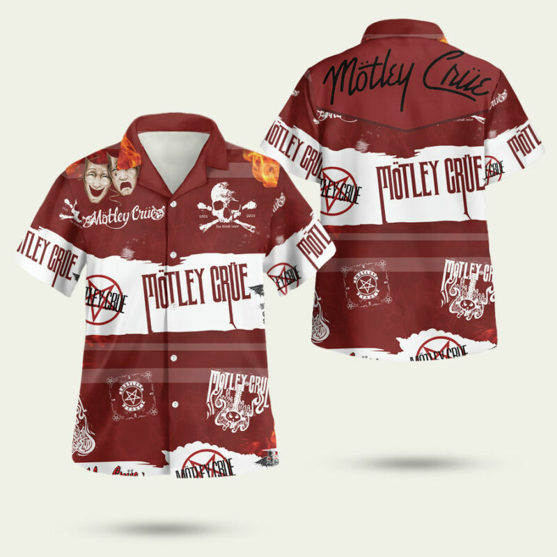 MOTLEY CRUE HAWAIIAN SHIRT