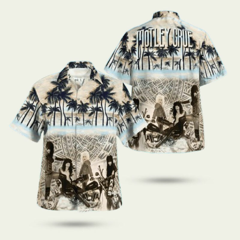 MOTLEY CRUE TRIBAL TROPICAL HAWAIIAN SHIRT