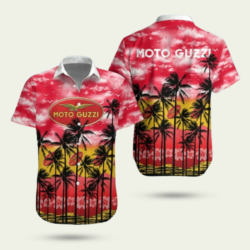 MOTO GUZZI MOTORCYCLE HAWAIIAN SHIRT