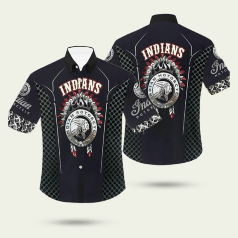 MOTORCYCLE INDIANS HAWAIIAN SHIRT