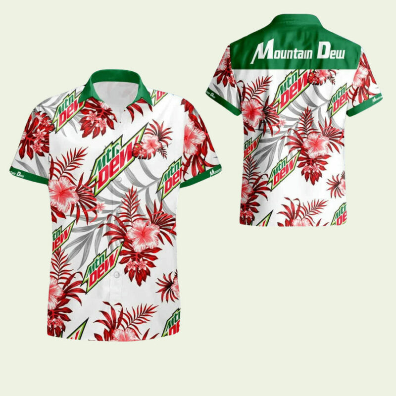 MOUNTAIN DEW BBS HAWAII SUMMER HAWAIIAN SHIRT