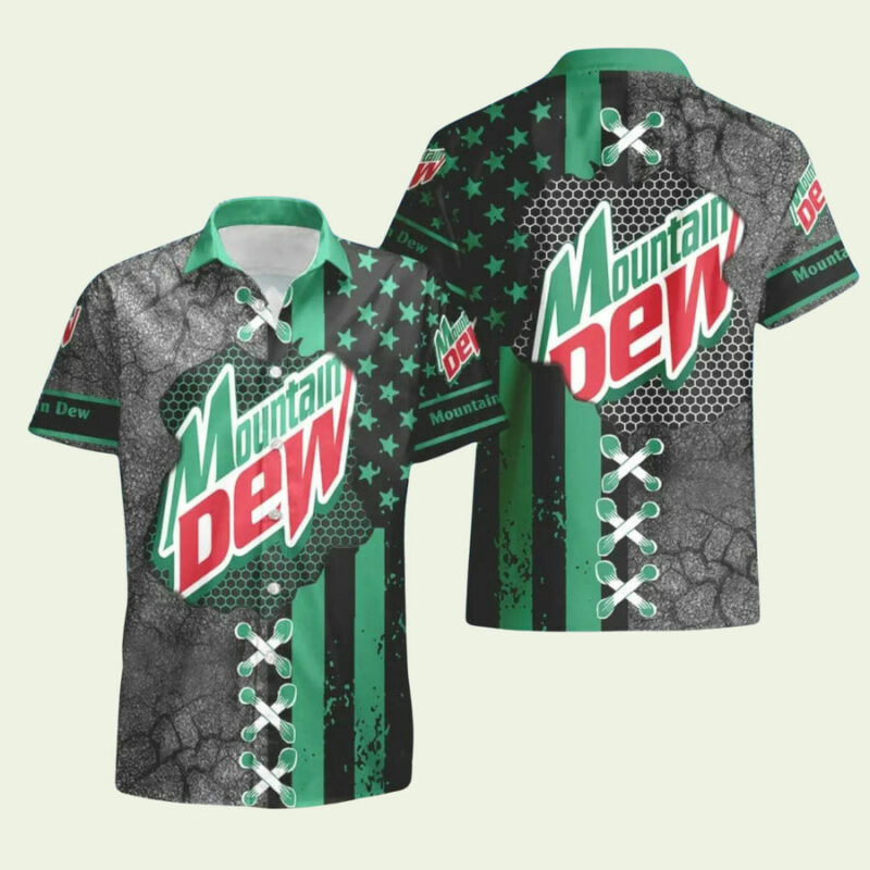 MOUNTAIN DEW USA FLAG BEST SUMMER GIFT HAWAIIAN SHIRT