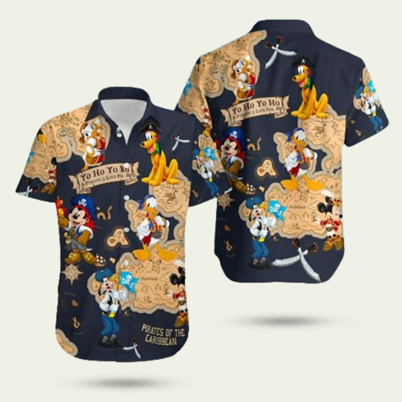 MOUSE PIRATE AND FRIENDS HAWAIIAN SHIRT