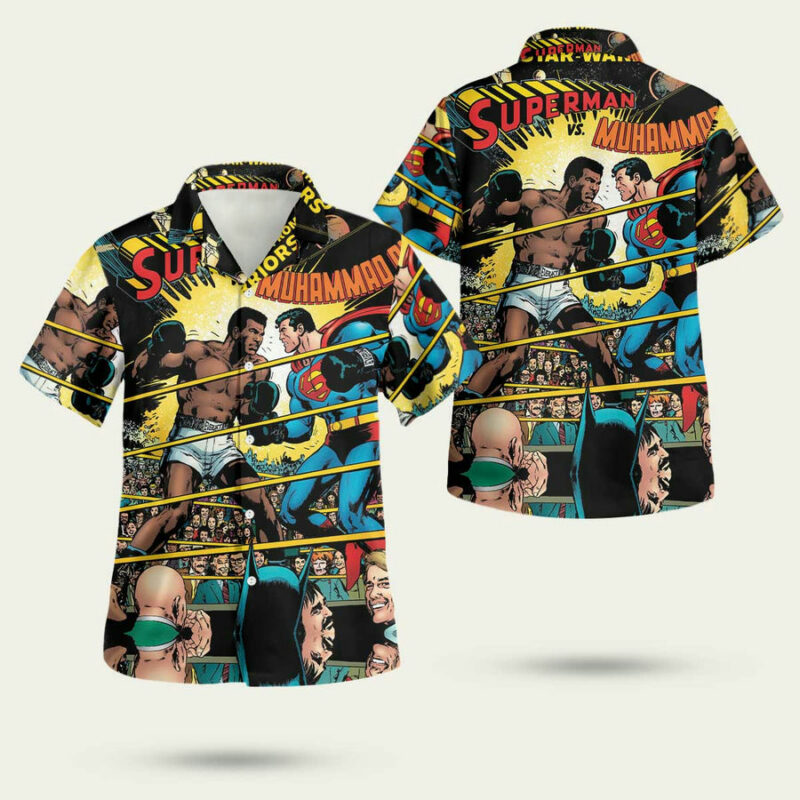 MUHAMMAD ALI VS SUPERMAN HAWAIIAN SHIRT