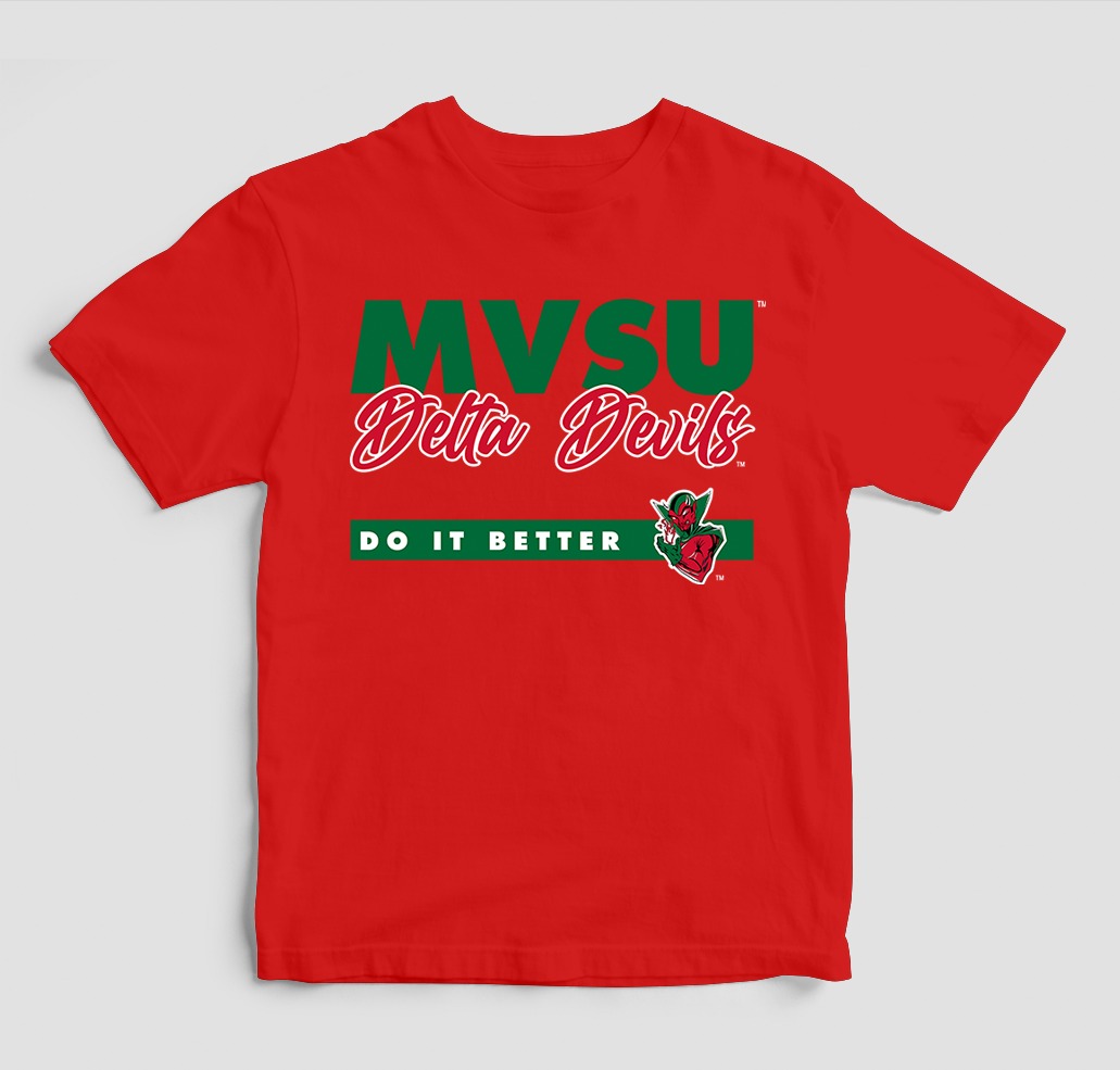 MVSU DOES IT BETTER T-SHIRT RED COLOR