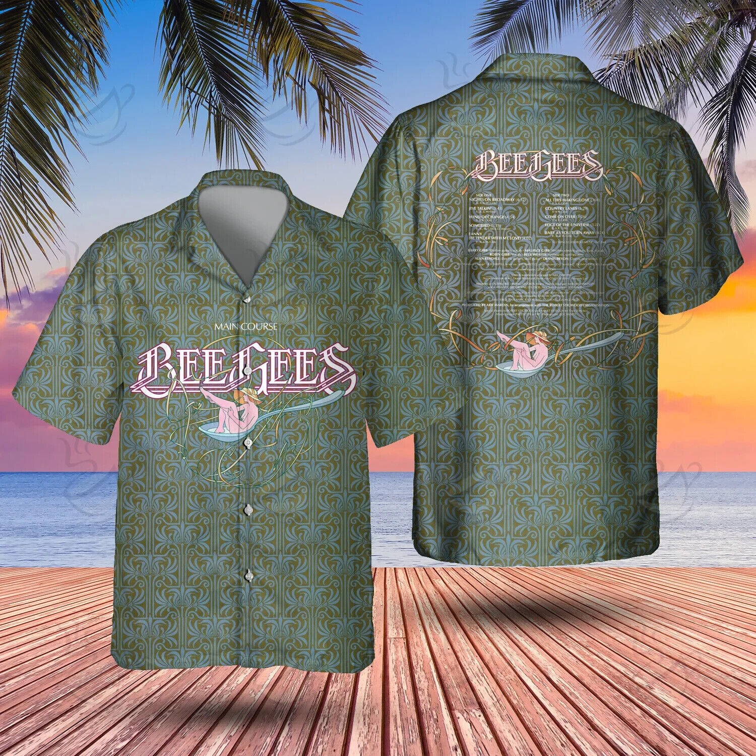 Main Course The Bee Gees Hawaiian Shirt, Music Lovers Shirt Size S-5XL, For Men