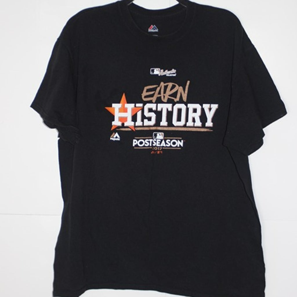 Majestic Houston Astros Black T Shirt Size XL