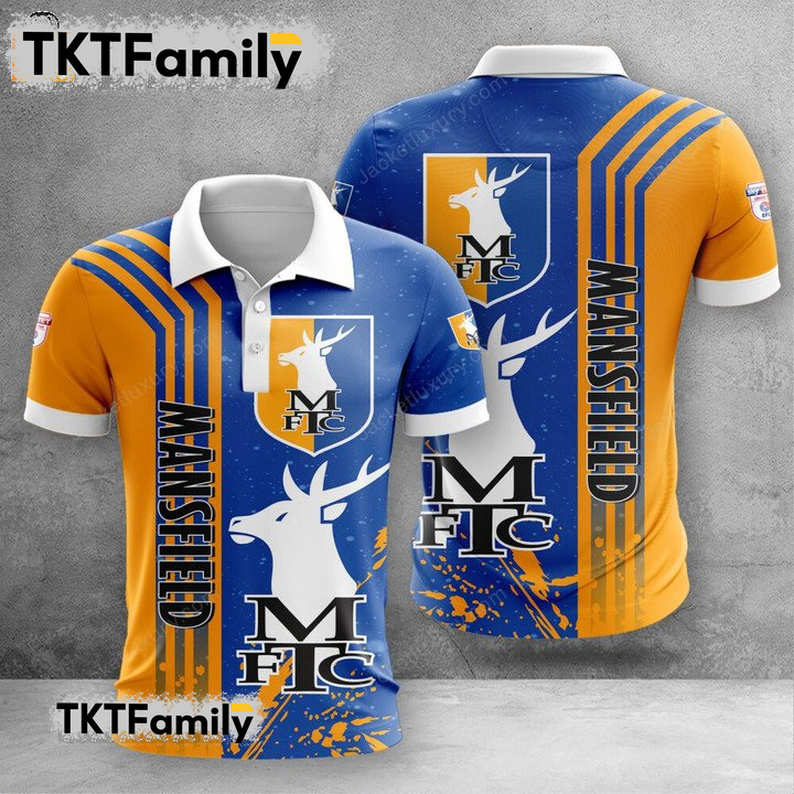 Mansfield Town 3D Polo Shirt TKT Familys