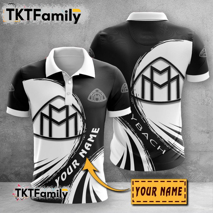 Maybach Custom Name 3D Polo Shirt TKT Familys