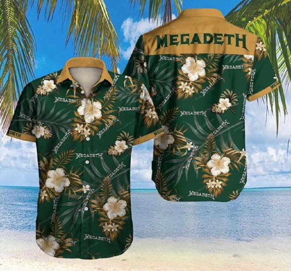 Megadeth Band Tropical Hawaiian Shirt Aloha Summer Beach Party Holiday Shirts