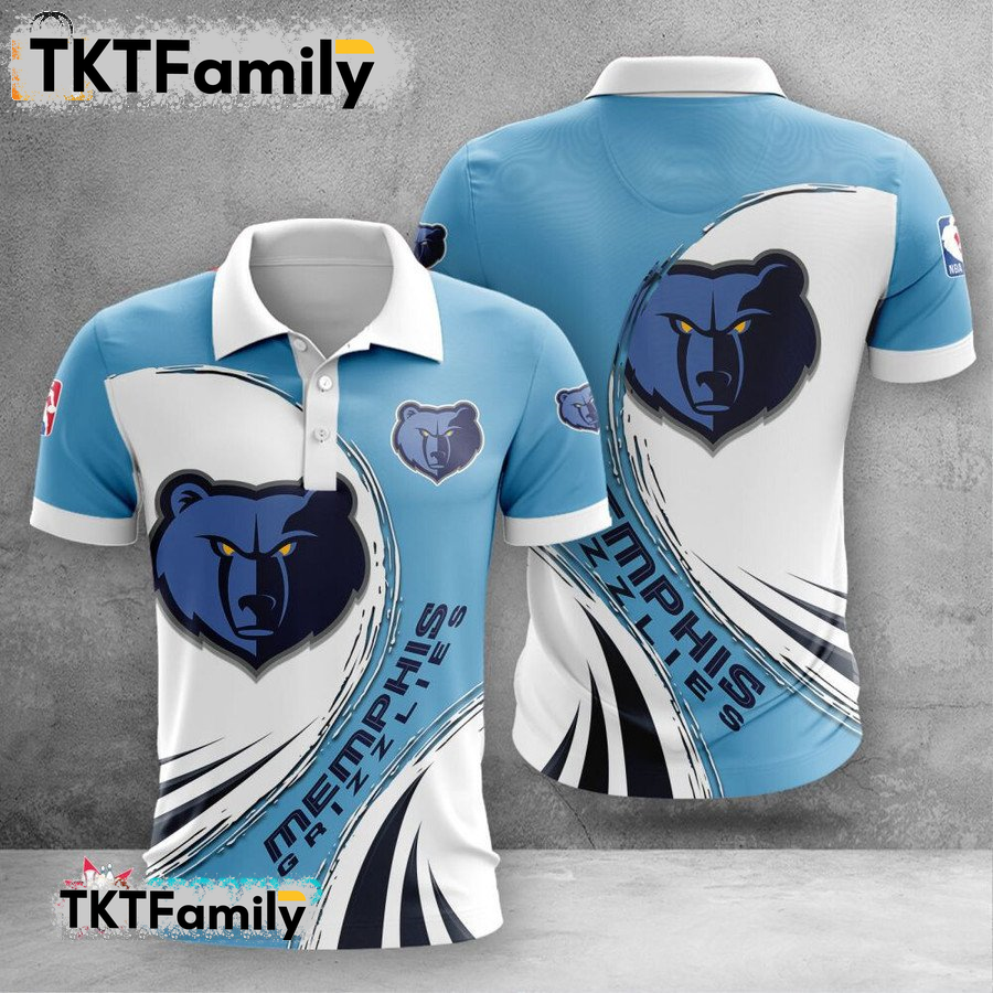 Memphis Grizzlies 3d Polo Shirt TKT Familys