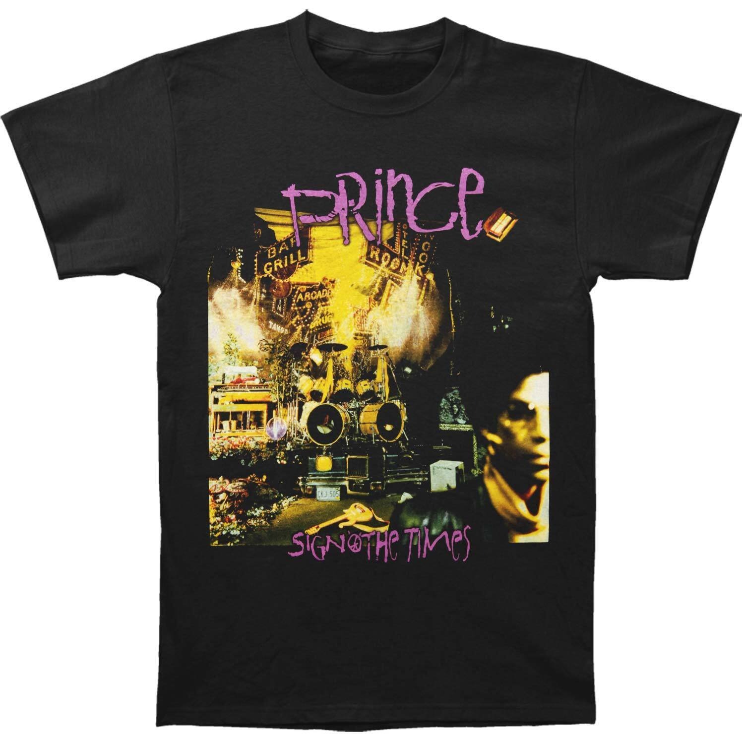 Men's Prince Sign of the Times Black T-shir