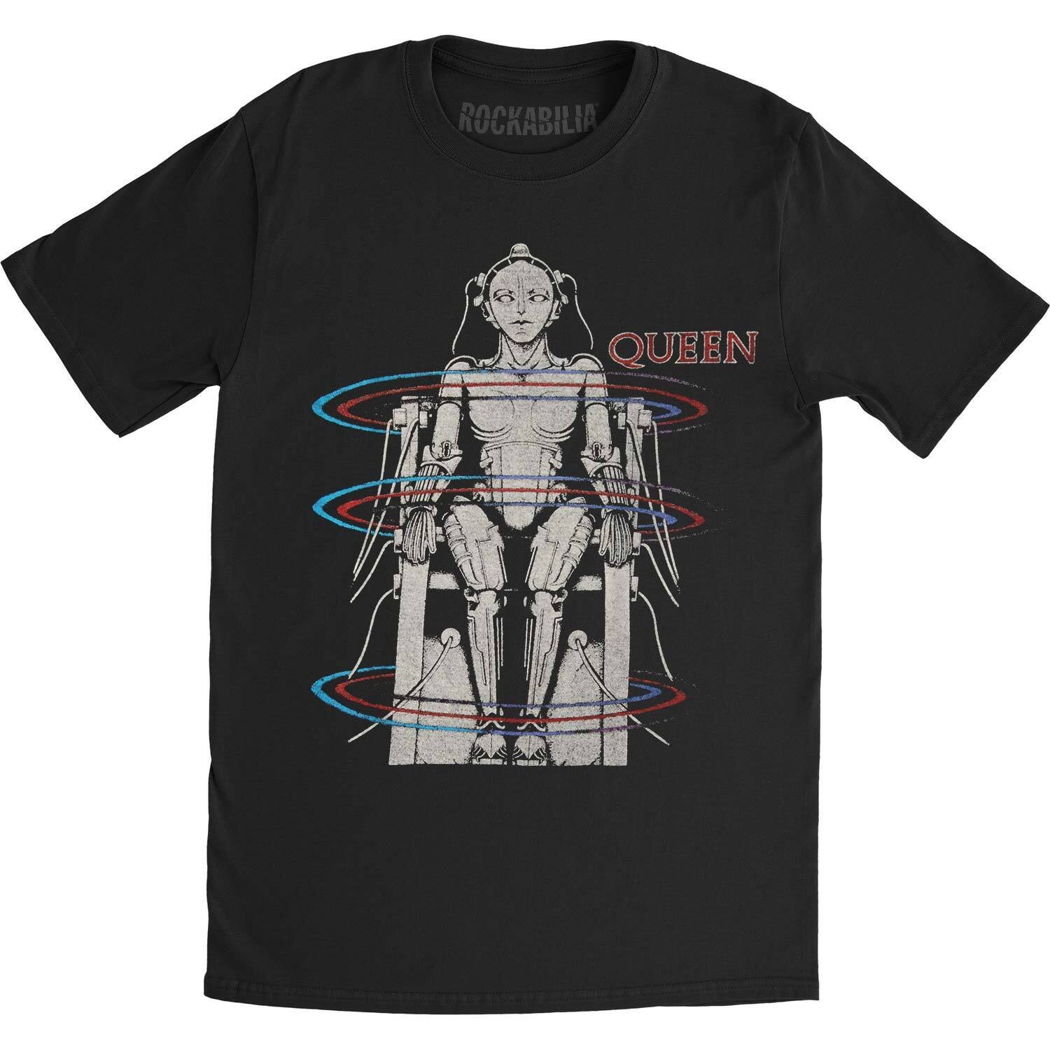 Men's Queen European Tour 1984 Slim Fit T-shirt Black