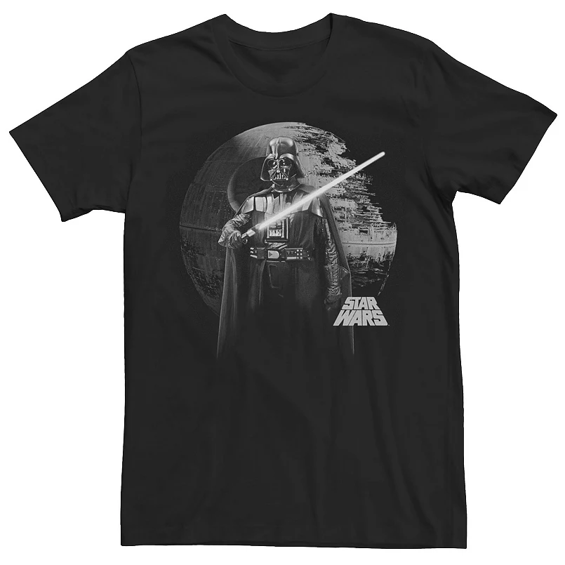 Men's Star Wars Darth Vader Death Star Portrait Tee