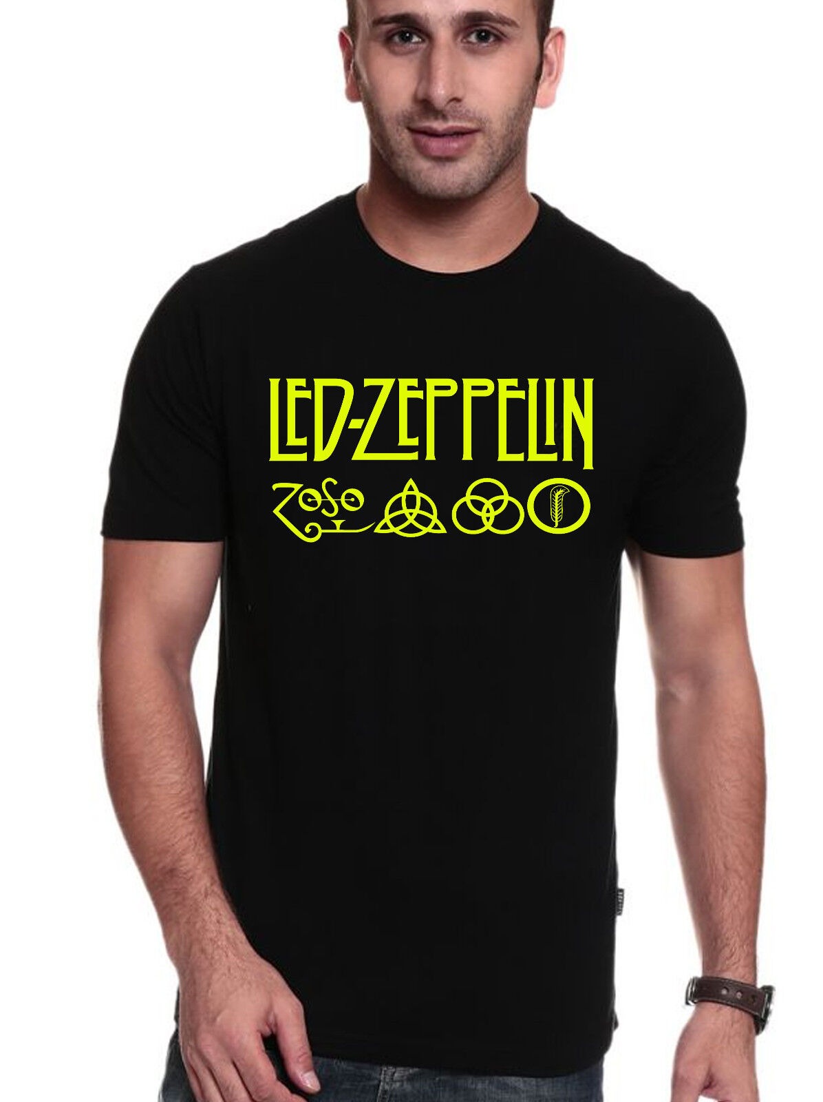 Mens Unisex Led Zeppelin Classic Rock 70's T-shirt