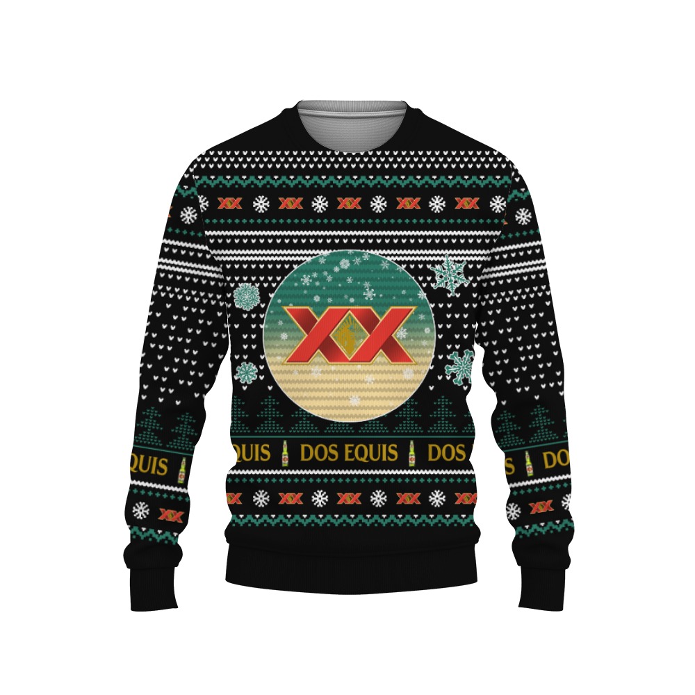 Merry Christmas 2022 Ugly Unisexl American Dos Equis Beers, Hoodie, Sweatshirt-3D Sweatshirt