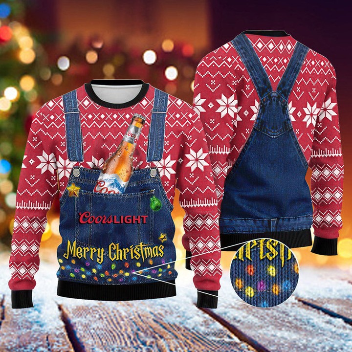 Merry Christmas Coors Light Ugly Sweater