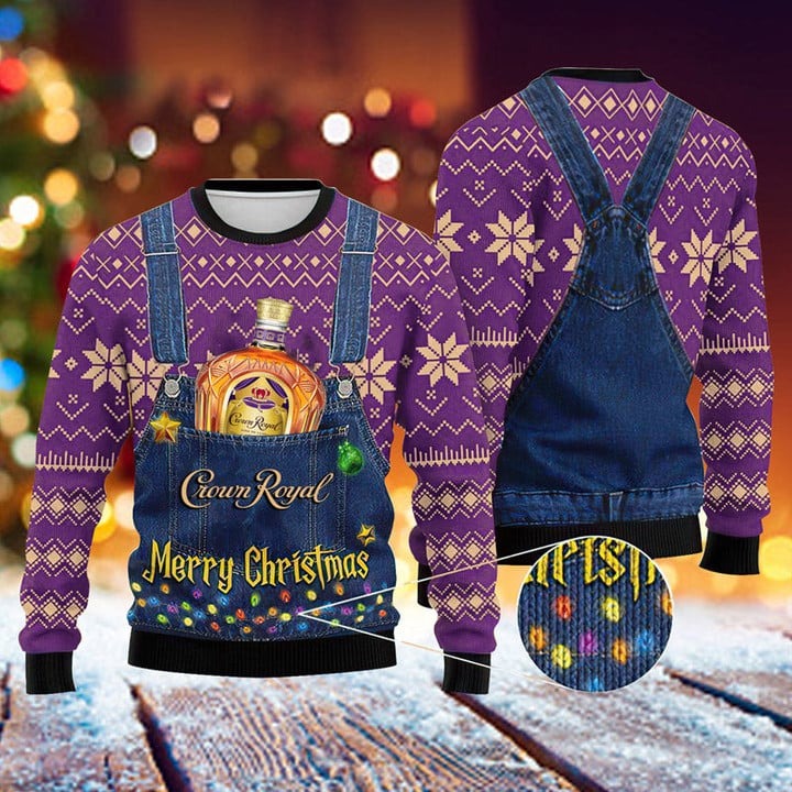 Merry Christmas Crown Royal Ugly Sweater