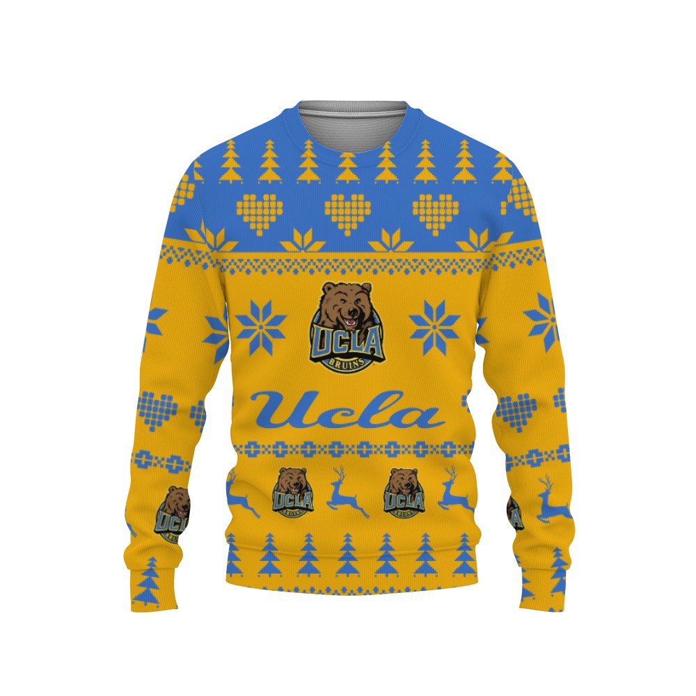 Merry Christmas Urly Sweater Funny UCLA Bruins Unisex Gifts For Fan Merry Christmas Tree, Hoodie, Sweatshirt-3D Sweatshirt