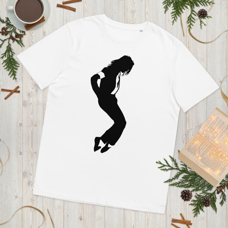 Michael Jackson Unisex organic cotton t-shirt White