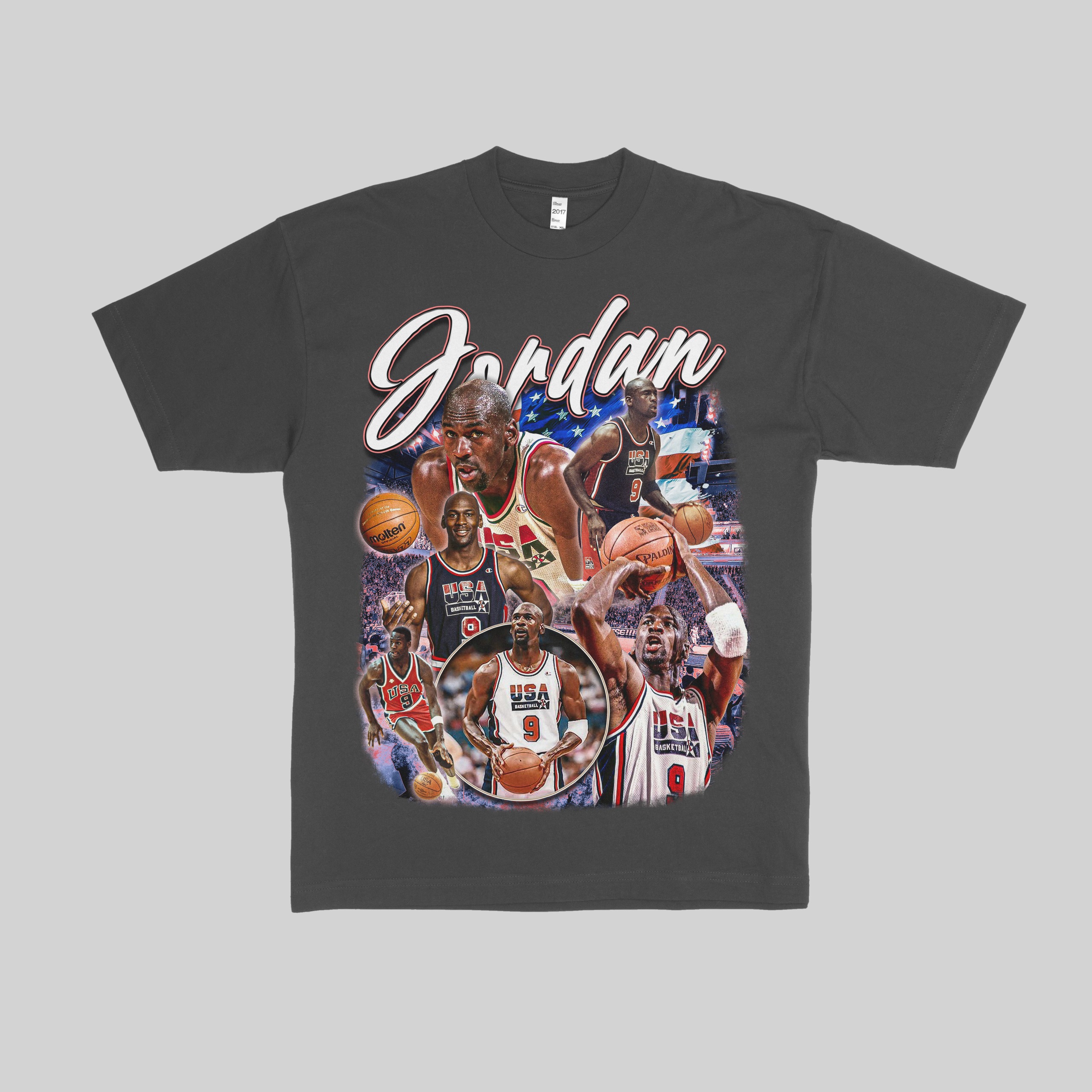 Michael Jordan 1984 USA Vintage Graphic T-Shirt - HeatStreet Classics