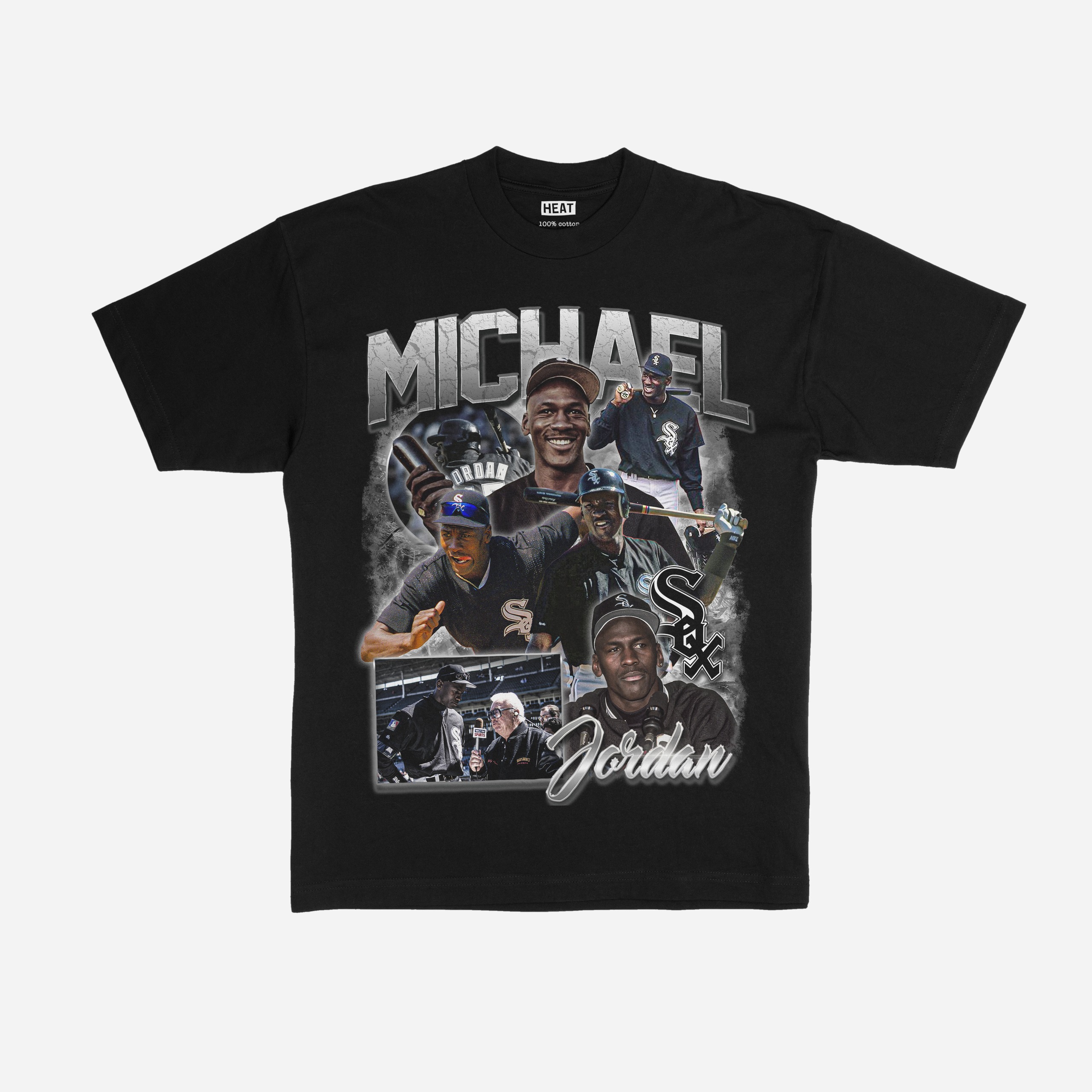 Michael Jordan White Sox Baseball Vintage T-Shirt - HeatStreet Classics