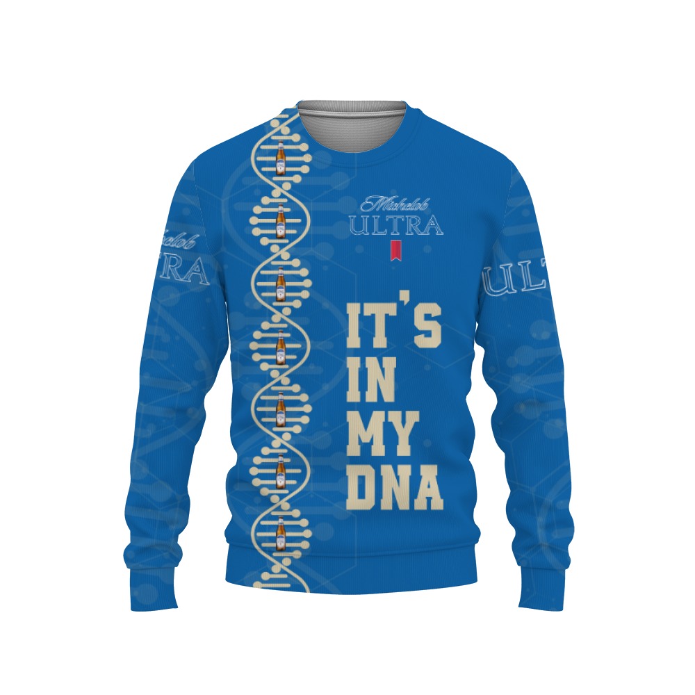 Michelob Ultra Beers It's In My DNA-3D Sweatshirt