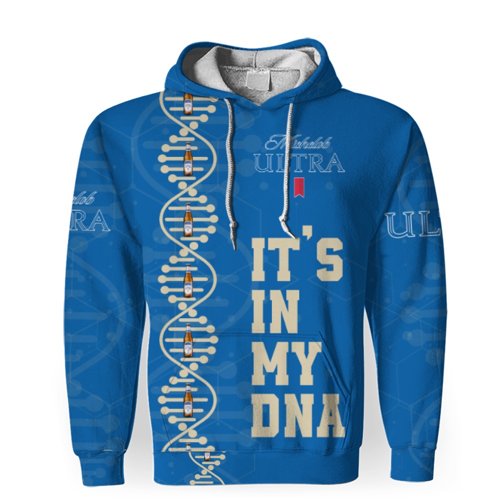 Michelob Ultra Beers It's In My DNA-3D Unisex Hoodie