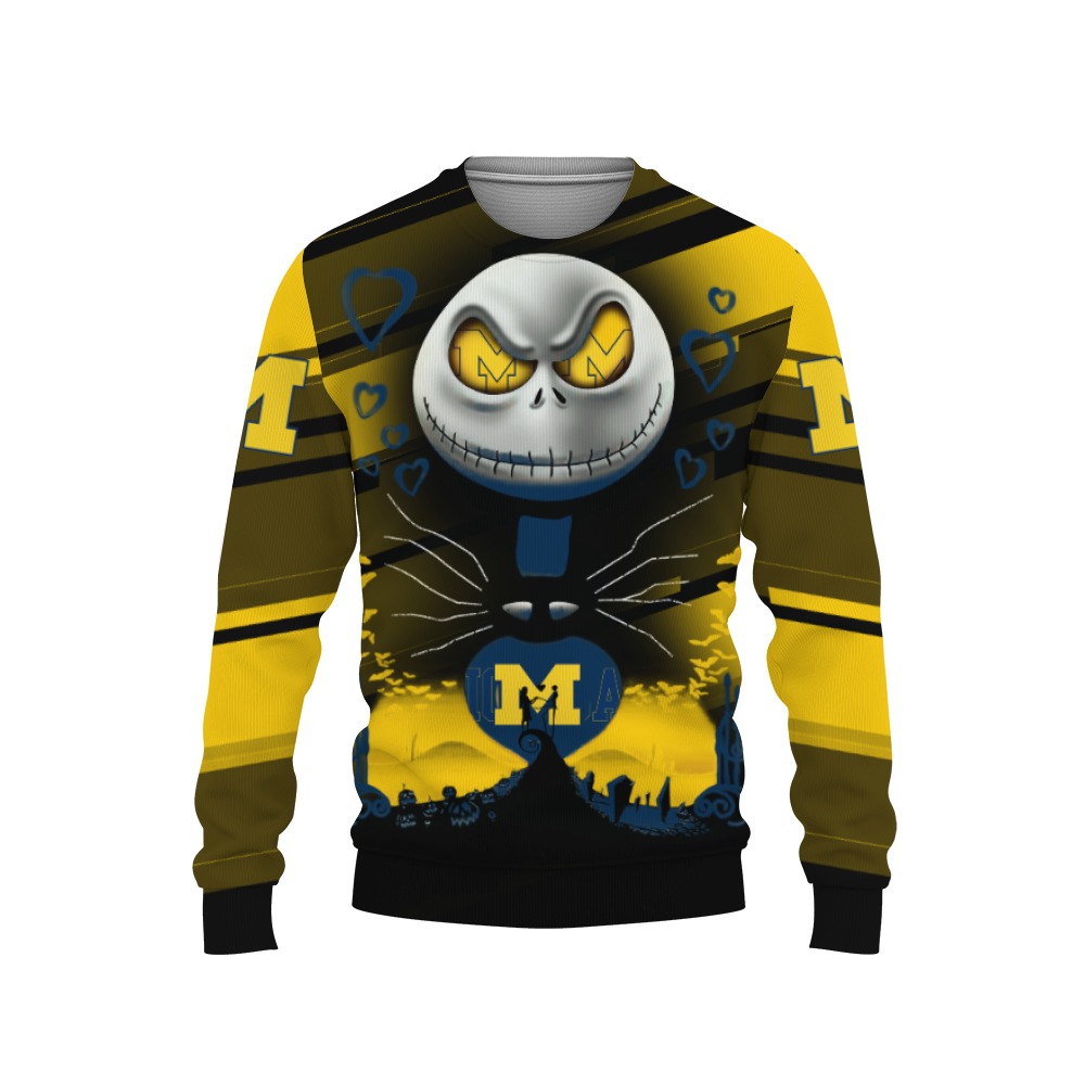 Michigan Wolverines Shop Champion Teamwear 2023-3D Sweatshirt