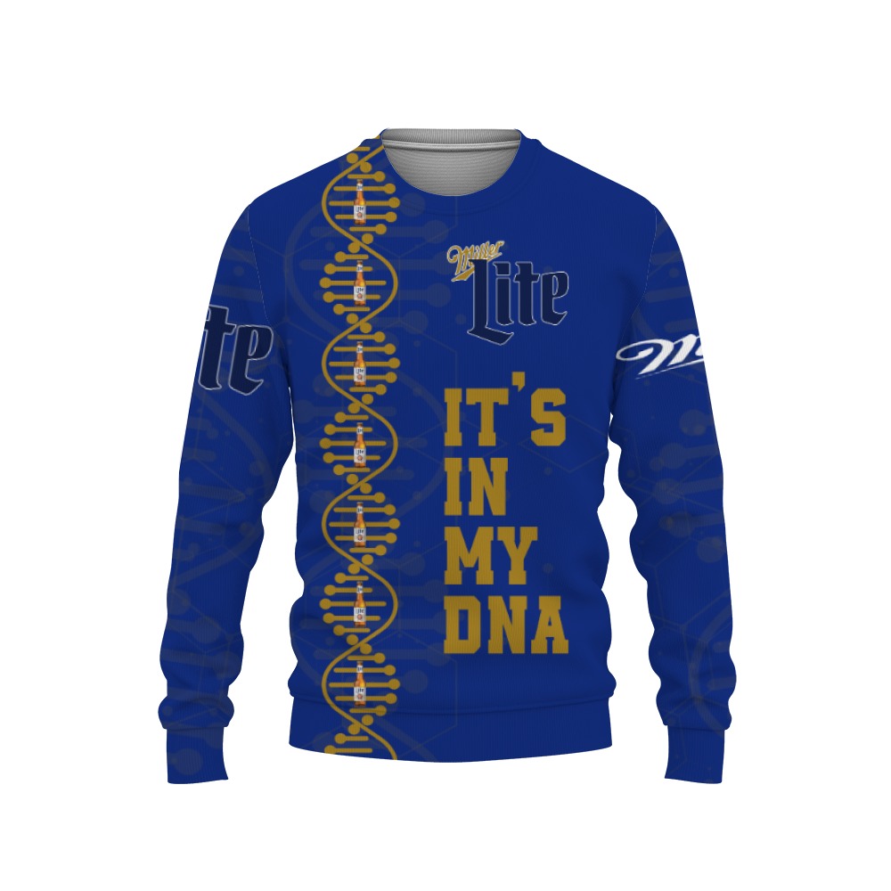 Miller Lite Beers It's In My DNA-3D Sweatshirt