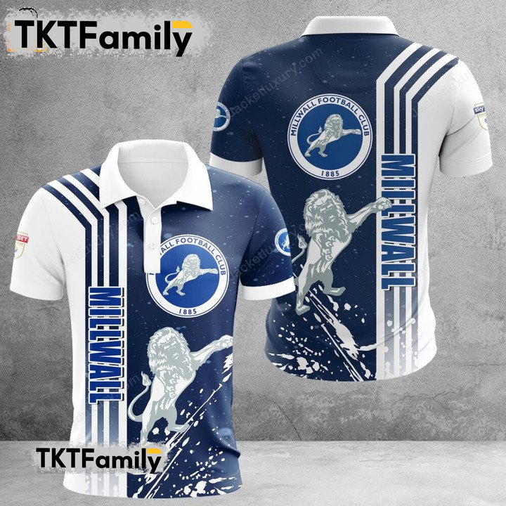 Millwall F.C 3D Polo Shirt TKT Familys